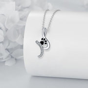 Dog Paw Pendant Necklace 'Loyal Friend'