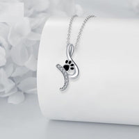 Dog Paw Pendant Necklace 'Loyal Friend'