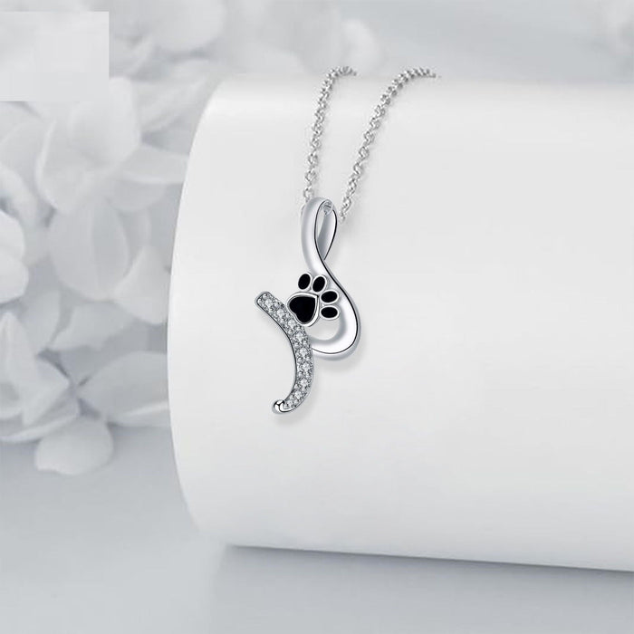 Dog Paw Pendant Necklace 'Loyal Friend'