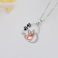 Friendly Heart Dog Collar in Rose Gold