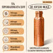 Handcrafted Copper Water Bottle
