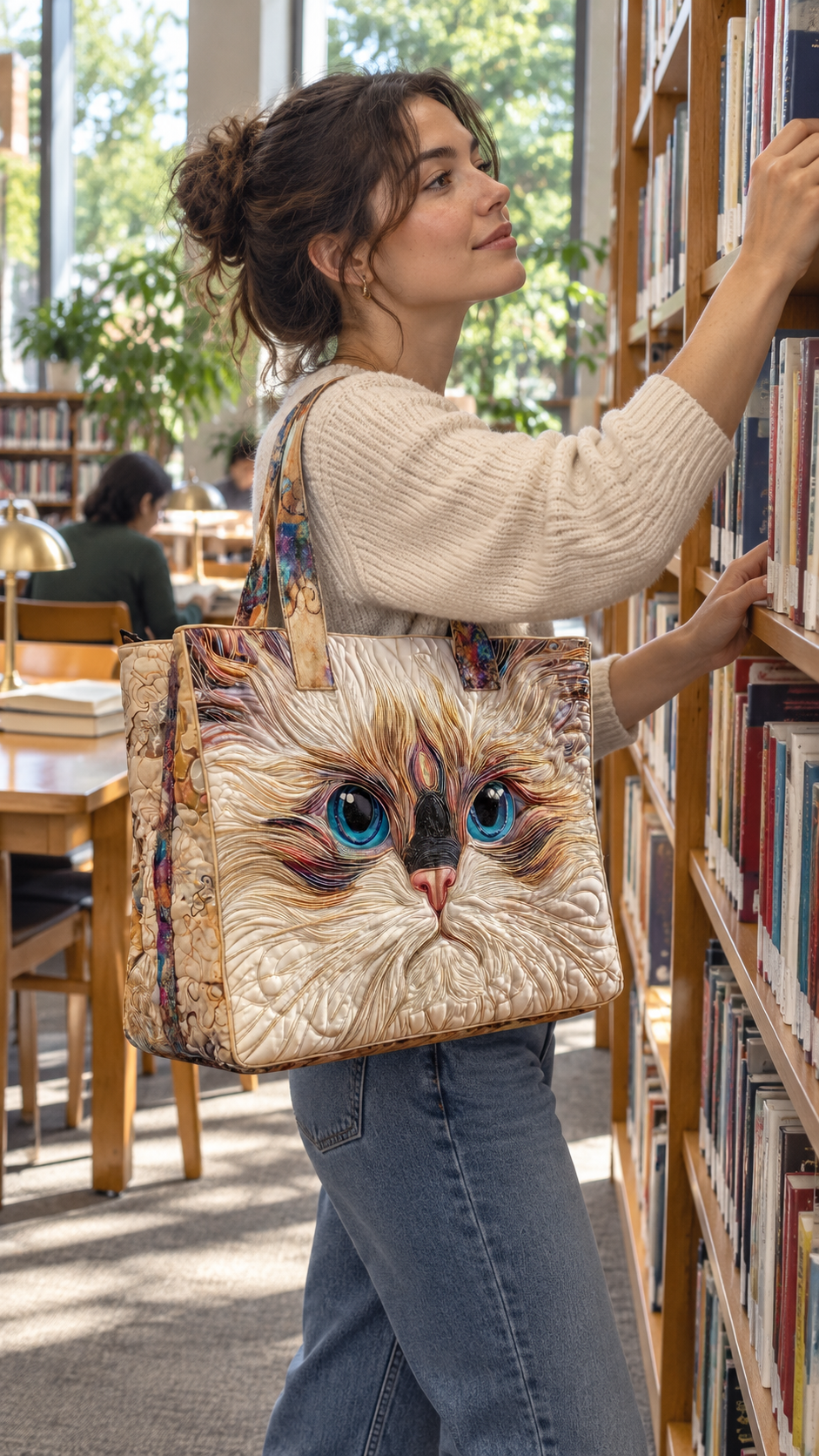 Blue-eyed Cat Tote