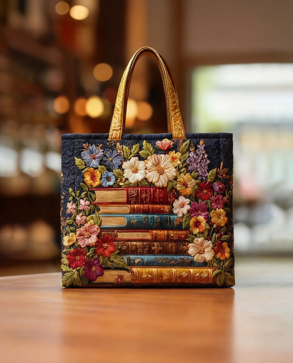 Quilted Handmade Bag "Floral Print"