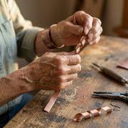 Artisan Crafted Copper Earrings