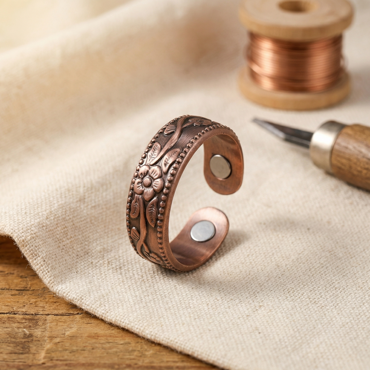 Floral Brass Ring