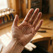 Artisan Crafted Spiral Copper Hand Jewelry