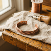 Rope-Designed Bronze Bracelet