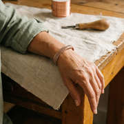 Rope-Designed Bronze Bracelet