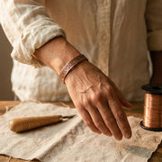 Botanically Inspired Copper Magnetic Bracelet