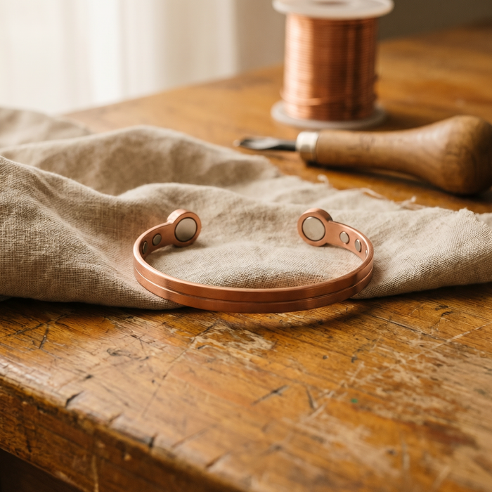 Two-Channel Copper Magnetic Bracelet