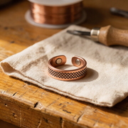 Mesh-Designed Bronze Magnetic Ring