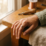 Handcrafted Copper Knit Ring