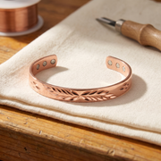 Moon Perforated Copper Bracelet