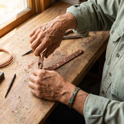 Men's Rope-Designed Bronze Bracelet
