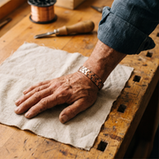 Men's Relief-Designed Bronze Bracelet