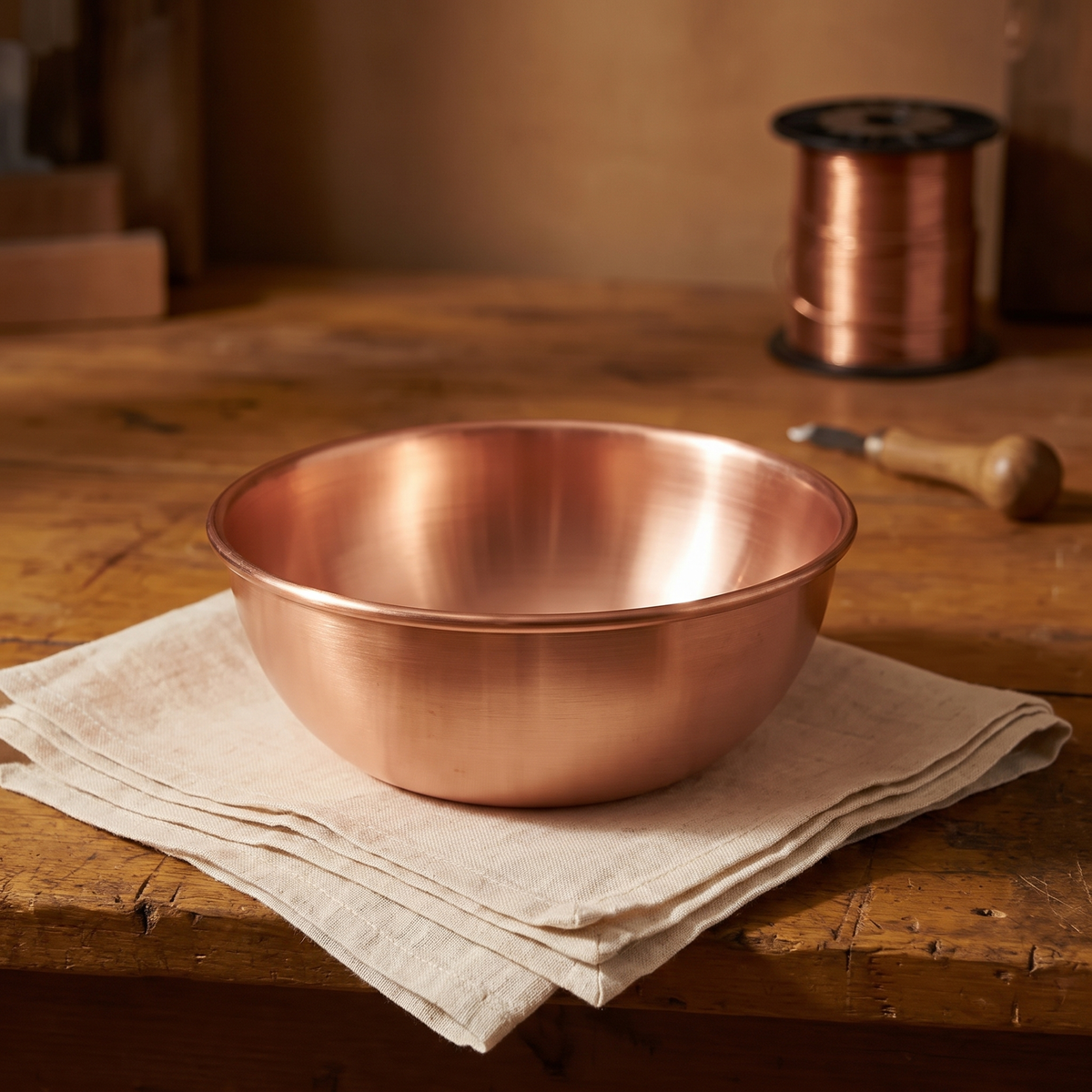 Artisan Crafted Copper Bowl