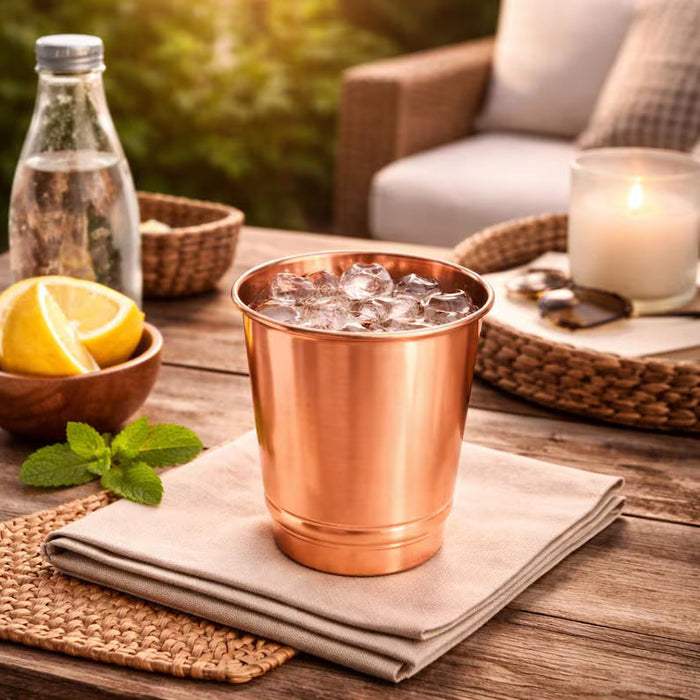 350 ml Striped Copper Glass
