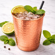 350 ml Hammered Copper Glass