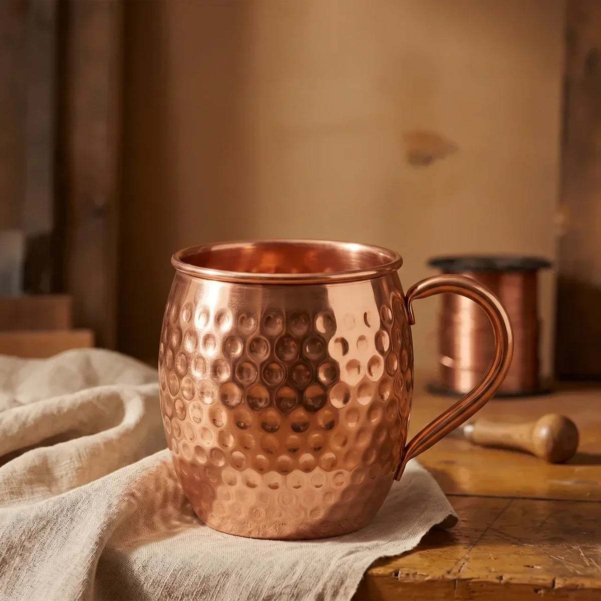 450 ml Hammered Copper Moscow Mule Mug