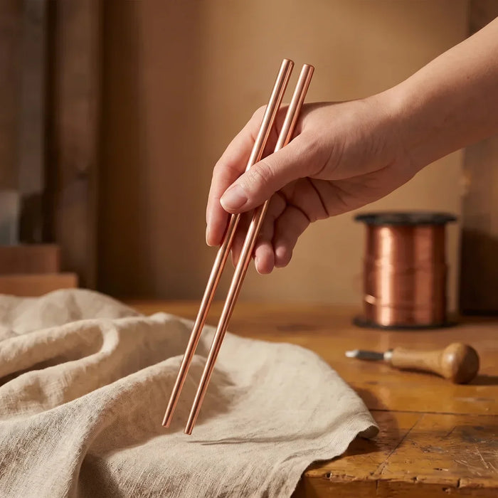 Artisan Copper Chopsticks (Set of 2)