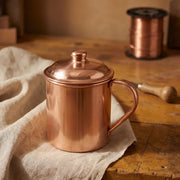 Artisan Copper Mug with Lid