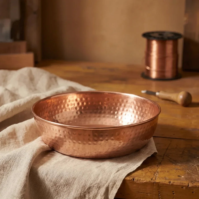 Artisan Crafted Copper Serving Tray