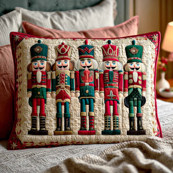 Padded Cushion Cover - Nutcracker Parade