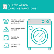 Quilted Kitchen Apron: Cat Tales Edition